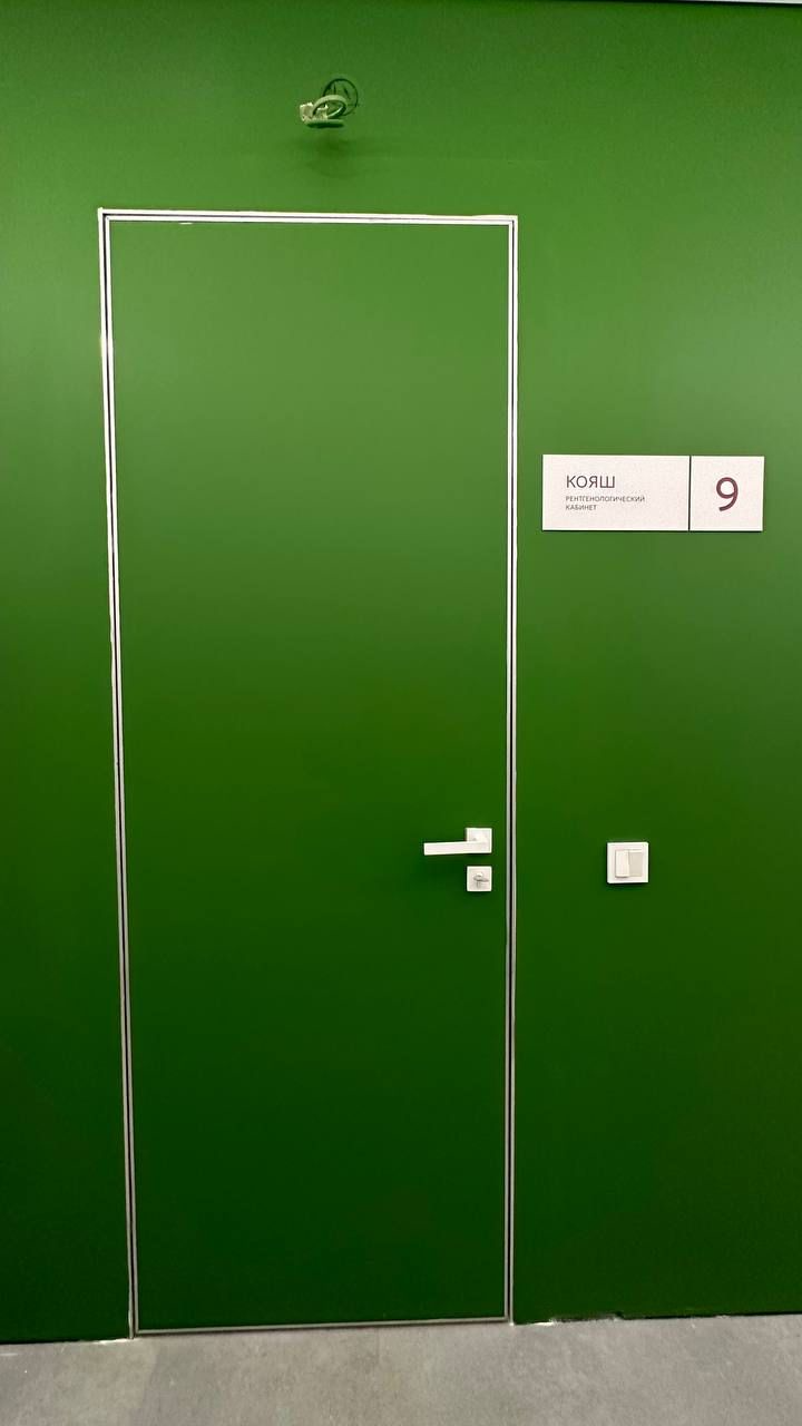 Рентгенозащитная дверь скрытого монтажа (invisible)